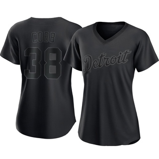 Authentic Alex Cobb Women's Detroit Tigers Pitch Fashion Jersey - Black