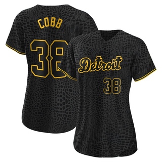 Authentic Alex Cobb Women's Detroit Tigers Snake Skin City Jersey - Black