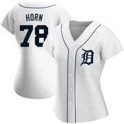 Authentic Bailey Horn Women's Detroit Tigers Home Jersey - White