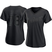 Authentic Bailey Horn Women's Detroit Tigers Pitch Fashion Jersey - Black