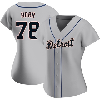 Authentic Bailey Horn Women's Detroit Tigers Road Jersey - Gray