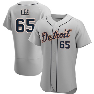 Authentic Chase Lee Men's Detroit Tigers Road Jersey - Gray