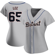 Authentic Chase Lee Women's Detroit Tigers Road Jersey - Gray