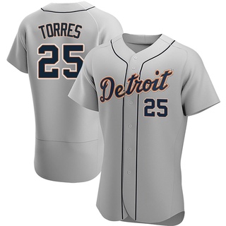 Authentic Gleyber Torres Men's Detroit Tigers Road Jersey - Gray