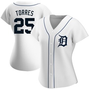 Authentic Gleyber Torres Women's Detroit Tigers Home Jersey - White