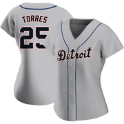 Authentic Gleyber Torres Women's Detroit Tigers Road Jersey - Gray