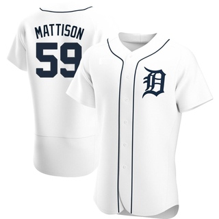 Authentic Tyler Mattison Men's Detroit Tigers Home Jersey - White