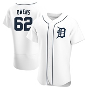 Authentic Tyler Owens Men's Detroit Tigers Home Jersey - White