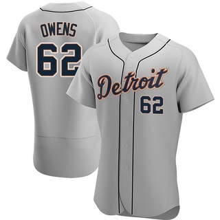 Authentic Tyler Owens Men's Detroit Tigers Road Jersey - Gray