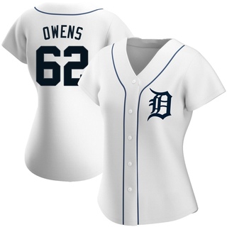 Authentic Tyler Owens Women's Detroit Tigers Home Jersey - White