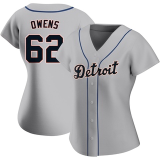 Authentic Tyler Owens Women's Detroit Tigers Road Jersey - Gray