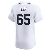 Elite Chase Lee Men's Detroit Tigers Home Jersey - White