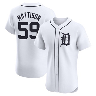 Elite Tyler Mattison Men's Detroit Tigers Home Jersey - White