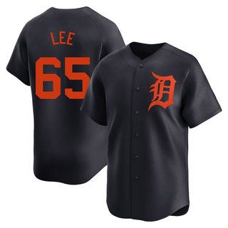 Limited Chase Lee Men's Detroit Tigers Alternate Jersey - Navy