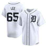 Limited Chase Lee Men's Detroit Tigers Home Jersey - White