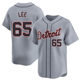 Limited Chase Lee Men's Detroit Tigers Road Jersey - Gray