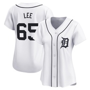 Limited Chase Lee Women's Detroit Tigers Home Jersey - White