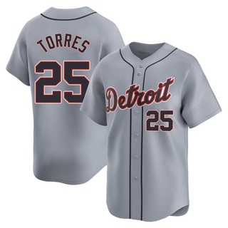 Limited Gleyber Torres Men's Detroit Tigers Road Jersey - Gray