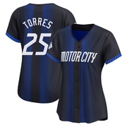 Limited Gleyber Torres Women's Detroit Tigers 2024 City Connect Jersey - Blue