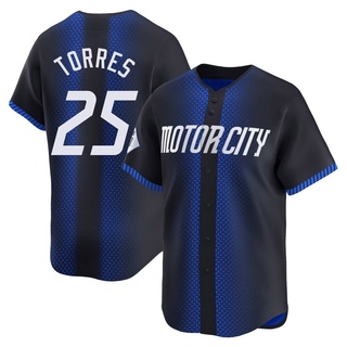 Limited Gleyber Torres Youth Detroit Tigers 2024 City Connect Jersey - Blue