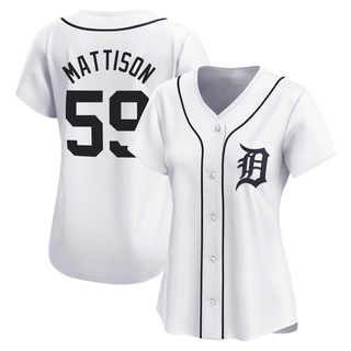 Limited Tyler Mattison Women's Detroit Tigers Home Jersey - White