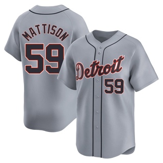 Limited Tyler Mattison Youth Detroit Tigers Road Jersey - Gray