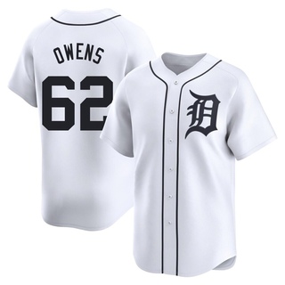 Limited Tyler Owens Men's Detroit Tigers Home Jersey - White