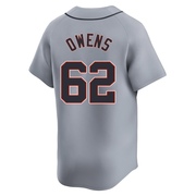 Limited Tyler Owens Men's Detroit Tigers Road Jersey - Gray