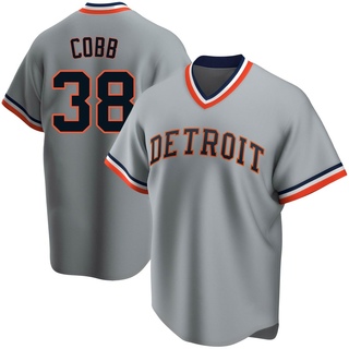 Replica Alex Cobb Men's Detroit Tigers Road Cooperstown Collection Jersey - Gray