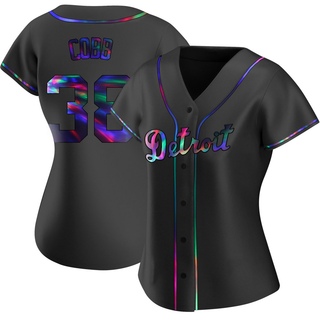 Replica Alex Cobb Women's Detroit Tigers Alternate Jersey - Black Holographic