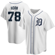 Replica Bailey Horn Men's Detroit Tigers Home Jersey - White