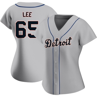 Replica Chase Lee Women's Detroit Tigers Road Jersey - Gray