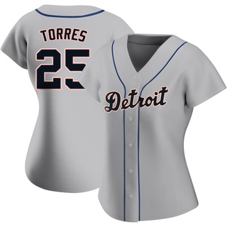 Replica Gleyber Torres Women's Detroit Tigers Road Jersey - Gray