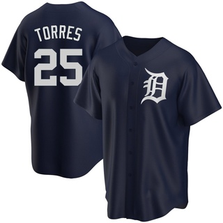 Replica Gleyber Torres Youth Detroit Tigers Alternate Jersey - Navy