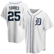 Replica Gleyber Torres Youth Detroit Tigers Home Jersey - White