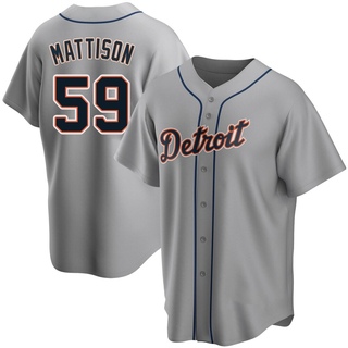 Replica Tyler Mattison Youth Detroit Tigers Road Jersey - Gray