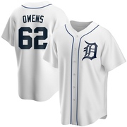 Replica Tyler Owens Men's Detroit Tigers Home Jersey - White