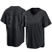 Replica Tyler Owens Men's Detroit Tigers Pitch Fashion Jersey - Black