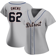 Replica Tyler Owens Women's Detroit Tigers Road Jersey - Gray